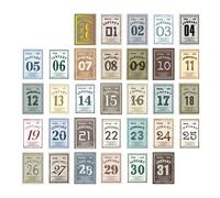 2026 Petit calendrier de bureau Calendrier en papier déchirable de 365 jours Bloc-notes d ' écriture portable pour le scrapbooking Planification quotidienne Manuel Décoration