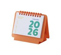 2026 Petit calendrier de bureau Calendrier mensuel de poche Bloc-notes d ' écriture Planificateur portable Peigne à reliure en plastique pour la planification Planificateur de bureau