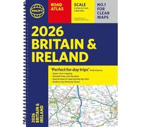 Atlas routier Philip's – Grande-Bretagne et Irlande – 2026 – A4 reliure spirale