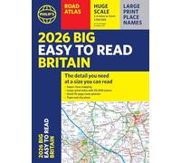 2026 Philip's Big Easy to Read Britain Road Atlas: A3 Paperback