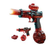 2026 Pistolet à eau électrique, lance-eau automatique avec haute pression et grande portée, lumière LED et grand réservoir d'eau pour jardin, plage, piscine, été adulte