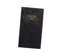 2026 Planificateur hebdomadaire Carnet de poche Mémo coloré avec pages lignées à couverture rigide pour le bureau de l ' école Extracteur de vitesse manuel Extracteur de vitesse destructeur