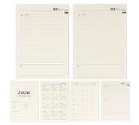 2026 Planificateur Hebdomadaire Insert A5, 2026 Planificateur Hebdomadaire Insert A5 6 Trous, 176 Pages Insert Calendrier 2026, 139x206mm Papier de Remplissage pour Planificateur, Journaux, Projets