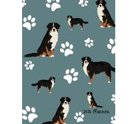 2026 Planner: Bernese Mt. Dog Paw Pattern - Dated Weekly and Monthly Page Views With Space For Notes