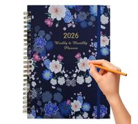 2026 Planner Book - A5 Ring Binder Weekly Planners Notebook for Home, Classroom, Work, Meetings, and Travel with Portable Diary Function, Organizational Tool for Business, Students