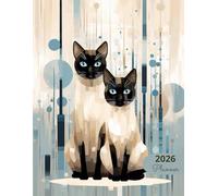 2026 Planner: Classic Cats Siamese: Stylish Weekly and Monthly Organization