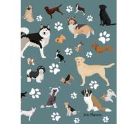 2026 Planner: Dog Breeds and Paw Print Pattern - Dated Weekly and Monthly Page Views With Space For Notes