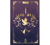 2026 Planner mensile Luminara con reading journal - copertina a tema cavaliere dei draghi e corte dei sogni - per tenere traccia degli impegni e dei libri letti