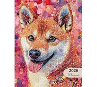 2026 Planner: Mosaic Dogs Shiba Inu: Stylish Weekly and Monthly Organization