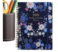 2026 Planner Notebook, 8.46x6.5in A5 Ring Binder, Diary Organizer, Portable Travel-Friendly Design, Daily Weekly Planners for Home, Classroom, Work, Meetings, Business Use