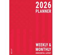 2026 Planner: Patriotic American Flag Weekly and Monthly to Organize the Days of Veterans and Military Army Moms Women , Red