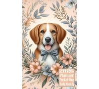 2026 Planner Pocket Size: Dog themed Cover Daily Weekly Diary 12 Month Calendar Vision Mission Board Contact Address Organizer Goals Notes