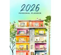 2026 Planner - Vibrant Watercolor Multi-Level House Edition | Colorful Monthly & Weekly Agenda for Women, Teens & Home Lovers | Artistic Condo & Apartment Organizer (January-December 2026)