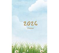 2026 Planner, Weekly and Monthly Planner with Notes, Jan 2026 - Dec 2026, Agenda Planner Book, Size 6" x 9", Perfect for School, Office, Home - Serene Sky, Daisy, Tulip Theme