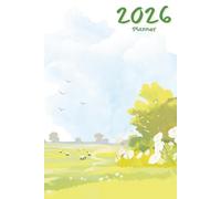 2026 Planner, Weekly and Monthly Planner with Notes, Jan 2026 - Dec 2026, Agenda Planner Book, Size, e.g., 6" x 9", Perfect for School, Office, Home - Serene Sky Theme