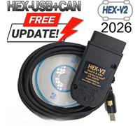 2026 plus récent VCDS 25.3 VAG Scanner outil câble OBD2 Diagnostic multilingue HEX V2 Wesheu VCDS VAG COM 24.7 pour Audi SKODA VW English