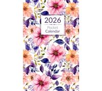 2026 pocket calendar: 12-Month Monthly Organizer from January 2026 to December 2026