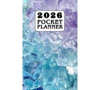 2026 Pocket Planner for Purse: Small Size Calendar Schedule Organizer with Holidays, Habits Tracker, Vision Board ( 12 Months from January to December ) - Blue Crystal Cover