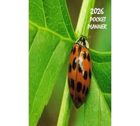 2026 POCKET PLANNER: Week per page format. Small, pocket sized and perfect for purse. Gorgeous ladybird on cover. Ideal Christmas gift for insect or nature lover.