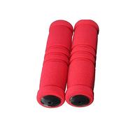 2026 Poignée de vélo antidérapante en mousse de qualité supérieure pour motos comme accessoire durable avec prise confortable (rouge, taille unique)