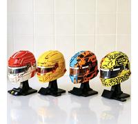 2026 Populaire Modèle de jouets en briques de casques de pilotes de course de la flotte automobile : Lewis Hamilton, Charles Leclerc, Oscar Piastri, Lando Norris Charles Leclerc