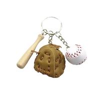 2026 Porte-clés Baseball Keychain Ensemble de trois pièces Pendentif Cadeau Baseball Tri-en-un Pendentif Mode, c, taille unique