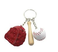 2026 Porte-clés Baseball Keychain Ensemble de trois pièces Pendentif Cadeau Baseball Tri-en-un Pendentif Mode, e, taille unique
