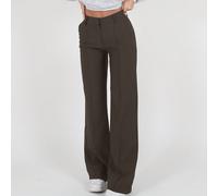 2026 Printemps/Automne Pantalon décontracté à jambes larges droites pour femmes européennes et américaines, pantalon décontracté slim taille mi-haute, fait de tissu polyester léger et extensible, à la