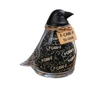 2026 Récipient en verre transparent en forme de corbeau (transparent, 20 cm)