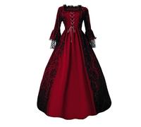 2026 Robe de cosplay gothique élégante avec dentelle pour spectacles de scène, occasions formelles, réenactments historiques, victoriens avec aspect corset, robe de fête élégante pour femme, robe