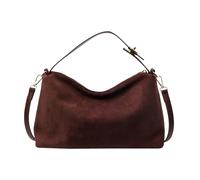 2026 Sac à bandoulière à fermeture éclair Tempérament Couleur unie Sac à main, café, 20*29*13, Sac à dos de voyage