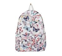 2026 Sac à Dos Rentrée Scolaire Saison Mode Papillon Imprimé Femmes Filles Étudiant Fermeture éclair Sac d'école Nylon Voyage Sac à Dos de Haute Capacité, Rose, Taille unique pour tous, Sac à dos