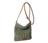2026 Sac de plage élégant pour femme fait à la main en corde de papier tissé creux pour le trajet quotidien au travail en voyage, Vert armée., Einheitsgröße, Sac à dos de voyage