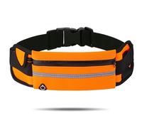 2026 Sac de Taille Invisible antivol, Rangement caché pour Plus de sécurité, Portefeuille de Ceinture d'argent de Voyage,Pochette de Rangement élastique pour Sport pour la Course à Pied (Orange)