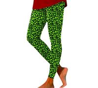 2026 Saint-Valentin Mode Femme Casual Thème Saint-Valentin Imprimé Serré Taille Haute Leggings pour Exercices de Fitness en Plein Air, vert, XL