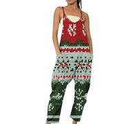 2026 Salopette Femme Grande Taille Combinaison Longue Colorées Amples Décontractée Robe Salopette Femme Bretelles Spaghetti Marcel Manches Avec Poche Pantalon Large Rompers À La Mode