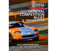 2026 SCCA Stewards GCR Rule Book: Car classing not included, "Front section of the book only"