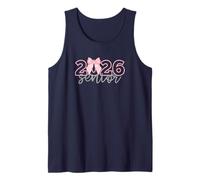 2026 Senior Coquette Cottage Core Noeud Rose Graduation Débardeur