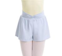 2026-Shorts de danse pour filles bas de ballet en nylon extensible haute avec volants vêtements sportifs performants pour enfants pratique quotidienne loisir école extérieur (Light Blue, 3-4 Years)