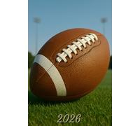 2026: Small Monthly Calendar Planner - American Football