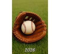 2026: Small Monthly Calendar Planner - Baseball And Glove