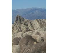 2026: Small Monthly Calendar Planner - Death Valley National Park Zabriskie Point
