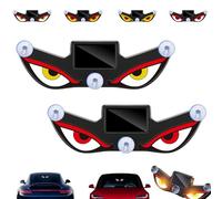 2026 Solar Demon Eye LED Car Window Light, Suction Cup LED Eyes for Car Window, Wireless & Waterproof Ambient Lighting Cars, Creates a Stylish and Eye-Catching Lighting Effect(Y1+Y2)