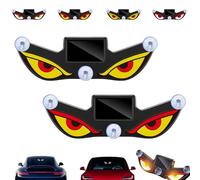 2026 Solar Demon Eye LED Car Window Light, Suction Cup LED Eyes for Car Window, Wireless & Waterproof Ambient Lighting Cars, Creates a Stylish and Eye-Catching Lighting Effect(Y3+Y4)
