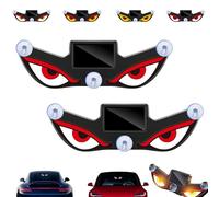 2026 Solar Demon Eye LED Car Window Light, Suction Cup LED Eyes for Car Window, Wireless & Waterproof Ambient Lighting Cars, Creates a Stylish and Eye-Catching Lighting Effect(Y2+Y2)
