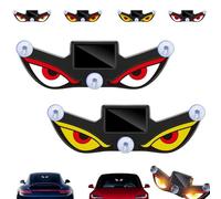 2026 Solar Demon Eye LED Car Window Light, Suction Cup LED Eyes for Car Window, Wireless & Waterproof Ambient Lighting Cars, Creates a Stylish and Eye-Catching Lighting Effect(Y2+Y3)