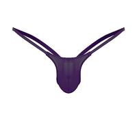 2026 - Sous-vêtement bas dos caleçon slips G-string homme ouvert sexy Père Noël Lingerie, lilas, XL
