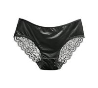 2026 - Sous-vêtement en maille creuse pour femme avec nœud, surface en satin sans couture à taille basse et haut triangle couleur chair sous-vêtements pour femme string noir, vert, XL