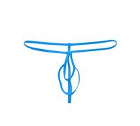 2026 - Sous-vêtements bikini pour homme - Sous-vêtements bombés - Stretch - Thong - Pochette - Lingerie sexy - Une pièce, bleu clair, taille unique