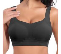 2026 Soutien-Gorge Extensible sans Coutures pour Femme, Ajustable, Amincissant, affaissé, Confortable, pour Le Sport et Un Beau Dos (Black, XL)